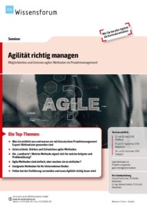 Seminar, Agilität, Projektmanagement, Projektmanagement, TCI GmbH, TCI, VDI, VDI Wissensforum